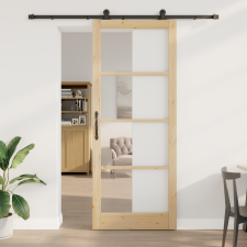vidaXL Csúszóajtó hardver készlettel 'ORKDAL'93x232 cm nyílászáró