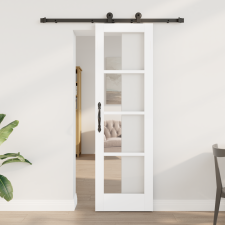 vidaXL csúszóajtó hardver készlettel 'ORKDAL'Fehér 61x198.5 cm nyílászáró