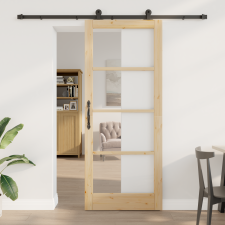 vidaXL Csúszóajtó HARDVER SZETT "ORKDAL" 86x211 cm nyílászáró
