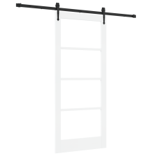 vidaXL csúszóajtó szerelvény szett Fehér 86x198.5 cm Szilárd fenyőfa (3332396) nyílászáró