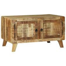 vidaXL Dohányzóasztal 80x54x45 cm Tömör fa Durva mangó (4104538) bútor