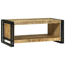 vidaXL dohányzóasztal 90x50x38 cm Tömör durva mangófából (4104715) bútor