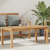 vidaXL Dohányzóasztal Barna 110 x 55 x 45 cm Tömör tíkfa