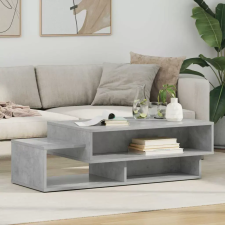  vidaXL Dohányzóasztal Beton Szürke 105 x 50 x 32,5 cm Faanyag bútor