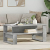  vidaXL Dohányzóasztal Beton Szürke 90 x 50 x 40 cm Faanyag