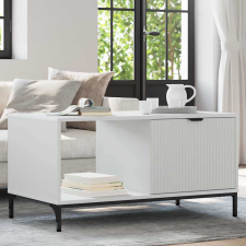 vidaXL Dohányzóasztal Fehér 90 x 49 x 46 cm Faanyag bútor