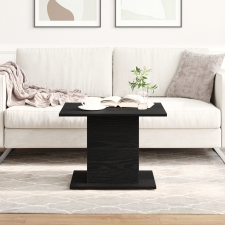 vidaXL Dohányzóasztal Fekete tölgy 55,5x55,5x40 cm Szerelt fa bútor