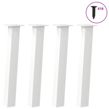 vidaXL dohányzóasztal lábak 4 db Fehér 72 cm acél bútor