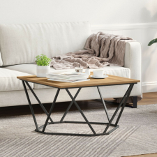 vidaXL dohányzóasztal Mesteri tölgy 80x80x45 cm Mérnöki fa bútor