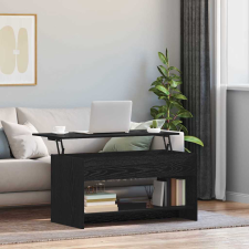 vidaXL Dohányzóasztal Musta tammi 102 x 50 x 52.5 cm Faanyag bútor