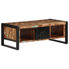 vidaXL dohányzóasztal többszínű 90x50x36cm tömörfa újrahasznosított fa (4013556) bútor