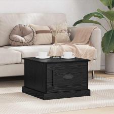 vidaXL Dohányzóasztal with Drawer Musta tammi 50 x 50 x 35 cm Faanyag bútor