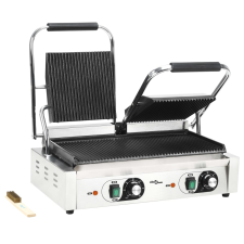 vidaXL dupla kontaktgrill rozsdamentes acélból 3600 W 57x30,5x20 cm (50751) grillsütő