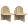 vidaXL Éjjeli asztal 2 pcs Sonoma Tölgy 48 x 49 x 65 cm Mérnöki fa
