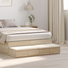 vidaXL Éjjeli Asztal Sonoma Tölgy 120x36.5x16.5 cm Szerelt Fa bútor