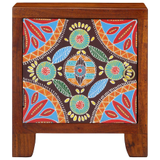 vidaXL éjjeliszekrény 2 db 40x30x45 cm tömör fa akácfa (4016495) bútor