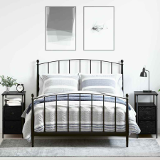 vidaXL Éjjeliszekrény 2 pcs Musta tammi 30 x 60 x 60 cm Faanyag bútor