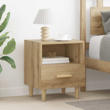 vidaXL Éjjeliszekrény fiókkal kézműves tölgy 40 x 35 x 47.5 cm Faanyag bútor