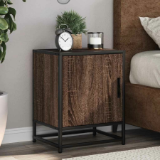 vidaXL éjjeliszekrények 2 db barna tölgy 40x31x50 cm műfából és fémből bútor