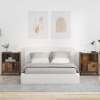 vidaXL Éjjeliszekrények fiókkal 2 pcs Régi fa 49 x 36 x 61 cm Faanyag