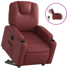 vidaXL elektromos bordó műbőr felállást segítő dönthető fotel (3204448) bútor
