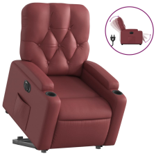 vidaXL elektromos bordó műbőr felállást segítő dönthető fotel (3204790) bútor