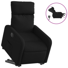vidaXL elektromos felállást segítő fekete szövet dönthető fotel (3206719) bútor