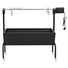 vidaXL elektromos rozsdamentes acél barbecue grillsütő grillsütő