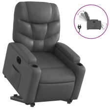 vidaXL elektromos szürke műbőr felállást segítő dönthető fotel (3204675) bútor