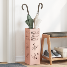 vidaXL Esernyőtartó Rózsaszín Fém Közepes Dekoratív betétek bútor