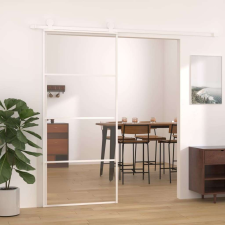 vidaXL ESG üveg és alumínium Tolóajtó 90x205cm #fehér nyílászáró