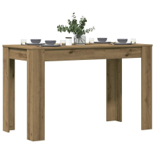 vidaXL Étkezőasztal kézműves tölgy 120x60x76 cm műszaki fa bútor