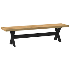 vidaXL étkezőpad NOAIN X alakú lábak 180x40x45 cm tömörfa fenyőfa bútor