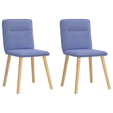 vidaXL étkezőszékek 2 db Jeans kék szövet bútor