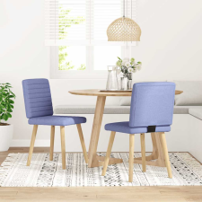 vidaXL étkezőszékek 2 db Jeans kék szövet bútor