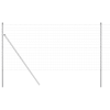 vidaXL Euro Fence 13 oszloppal 1x25 m horganyzott acélból (3350532)