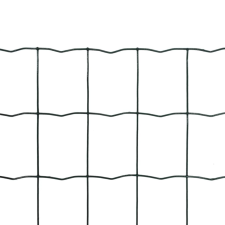 vidaXL Euro Fence zöld acélkerítés 25 x 1,0 m kerti bútor