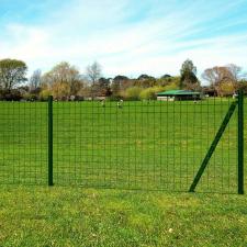 vidaXL Euro Fence zöld acélkerítés 25 x 1,7 m kerti dekoráció