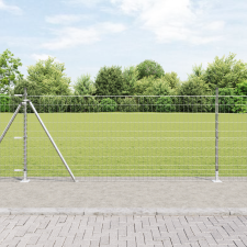 vidaXL Euro Kerítés 13 Flancos Oszloppal 1x25 m Galvanizált Acél építőanyag