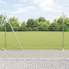 vidaXL Euro Kerítés 7 Flancos Pállal 1.4x10 m Galvanizált Acél építőanyag