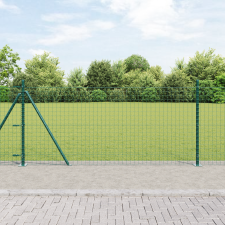 vidaXL Euro Kerítés 7 Flanged Posts 1x10 m Horganyzott Acél építőanyag