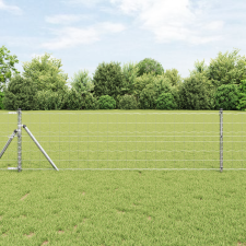 vidaXL Euro Kerítés 7 Postával 0.4x10 m Galvanizált Acél építőanyag