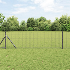 vidaXL Euro kerítés Szürke 0.4x50 m Acél építőanyag
