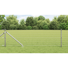 vidaXL Európai Kerítés 13 Cölöppel 0.6x50 m Galvanizált Acél építőanyag