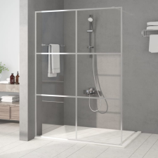 vidaXL ezüstszínű átlátszó ESG üveg zuhanyfal 140x195 cm kád, zuhanykabin