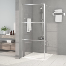 vidaXL ezüstszínű átlátszó ESG üveg zuhanyfal 90 x 195 cm kád, zuhanykabin