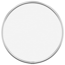 vidaXL ezüstszínű falitükör Ø 20 cm Kerek (348173) bútor