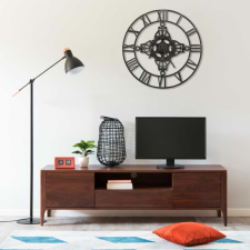 vidaXL Ezüstszínű fém falióra 78 cm falióra