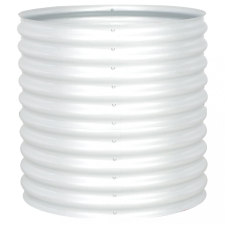 vidaXL ezüstszínű horganyzott acél kerti magaságyás 80 x 80 x 81 cm kerti tárolás