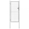 vidaXL Ezüstszínű horganyzott acél kertkapu 105 x 225 cm